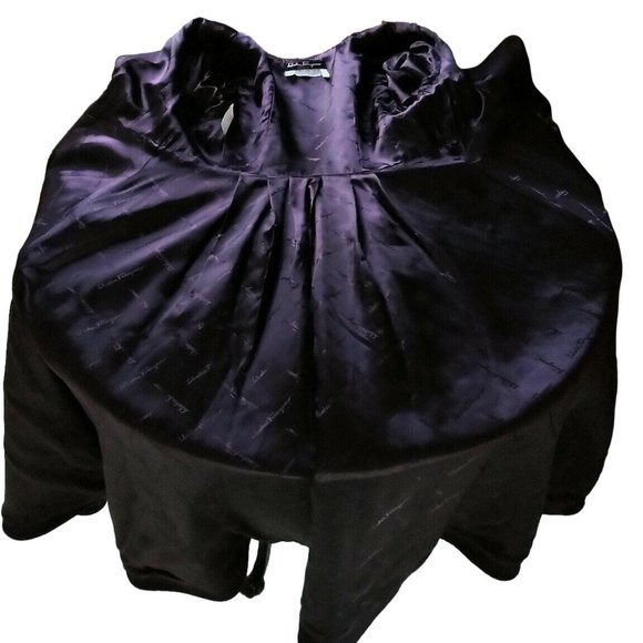 Salvatore Ferragamo Royal Plum Principessa Peacoat Swing Coat - Picture 2 of 14